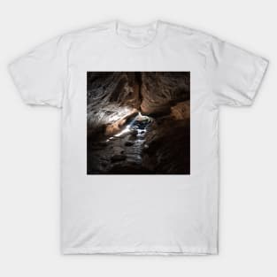 Dark Cave Exploration in New Zealand T-Shirt